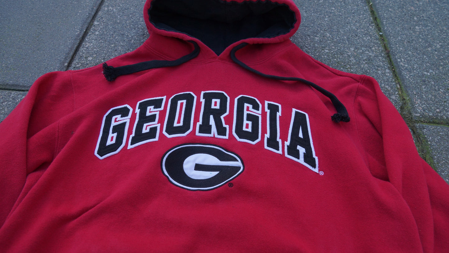 Red Georgia Bulldogs Embroidered (M)