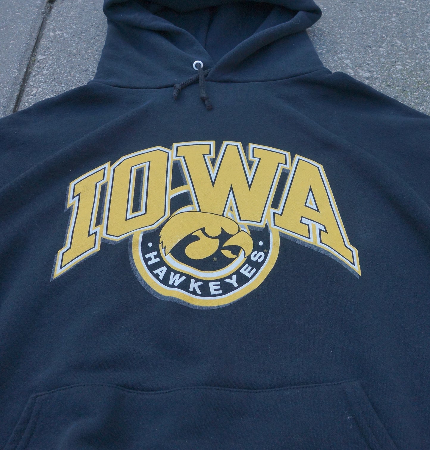 Iowa Hawkeyes Black Hoodie (L)