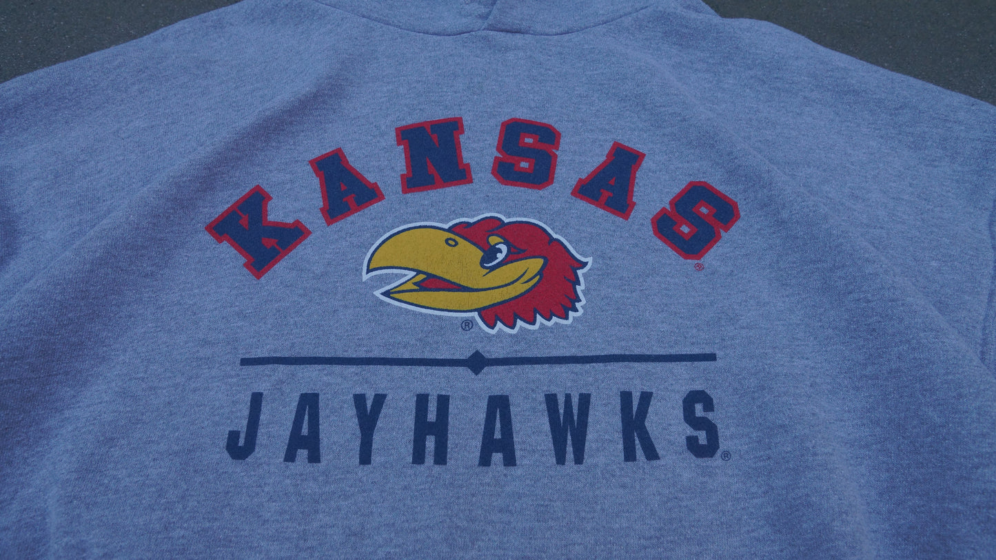 Kansas Jayhawks Grey Pullover (XXL)