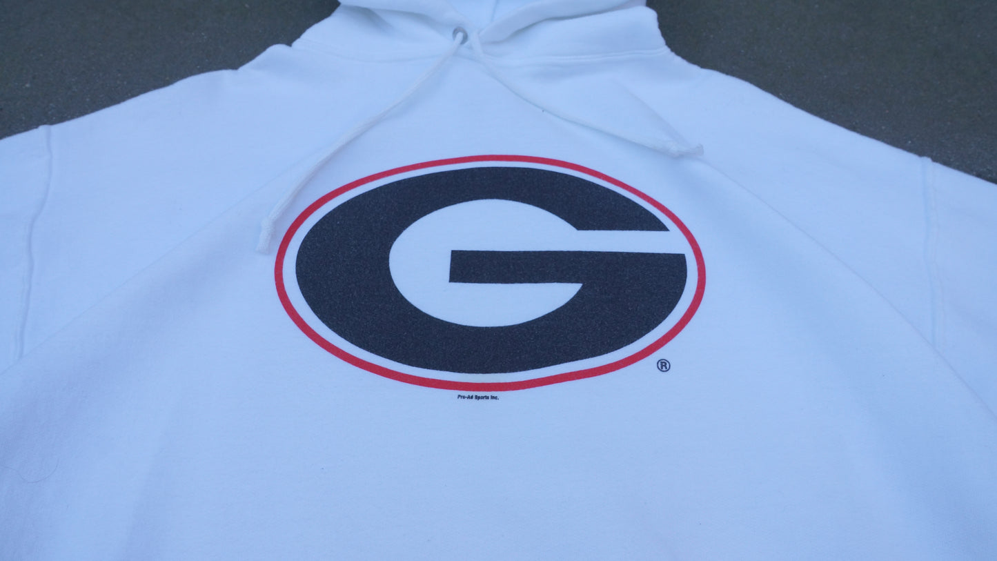 Georgia Bulldogs White Pullover (XL)