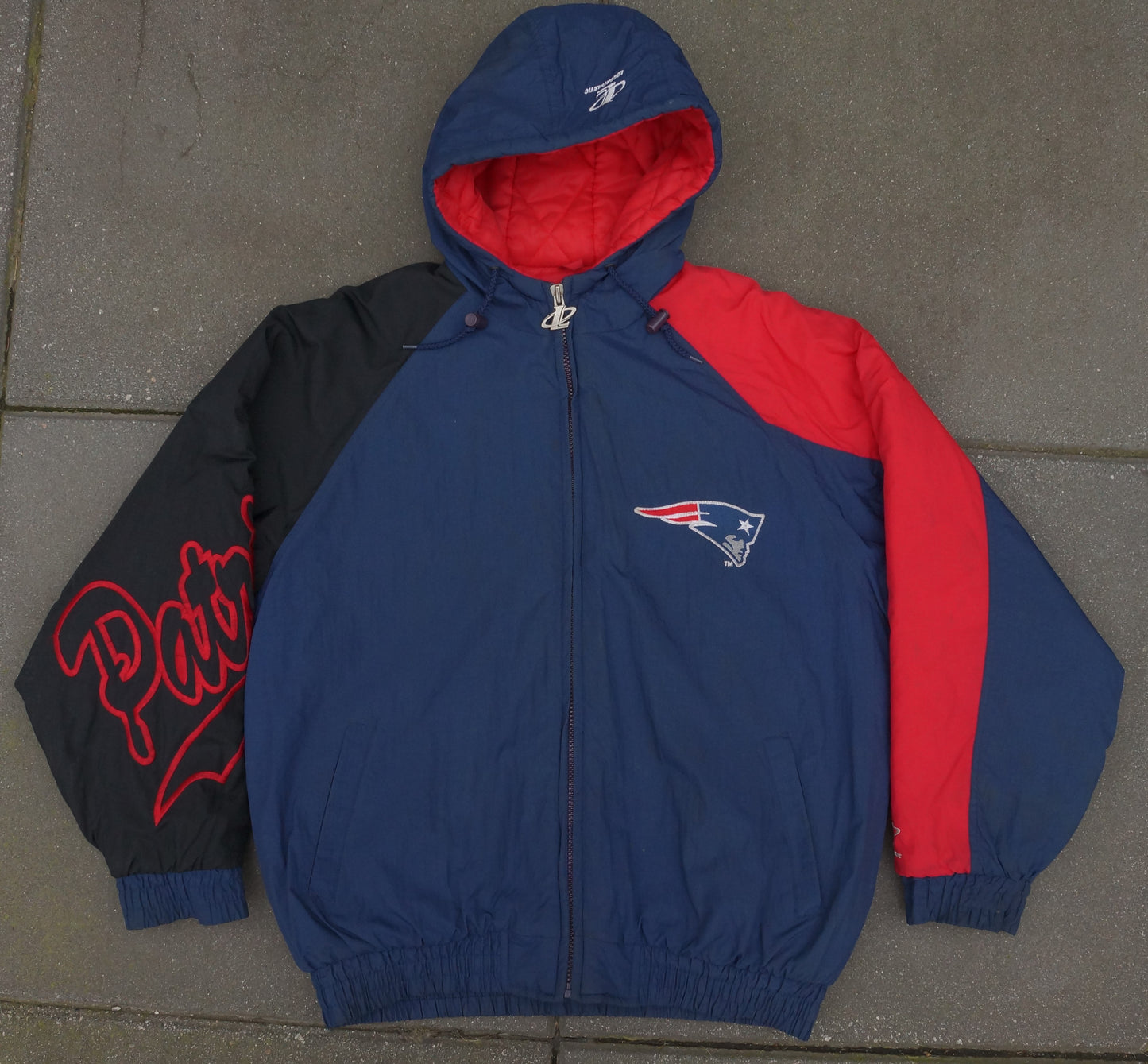 New England Patriots Logo Athletic Full-Zip (L)