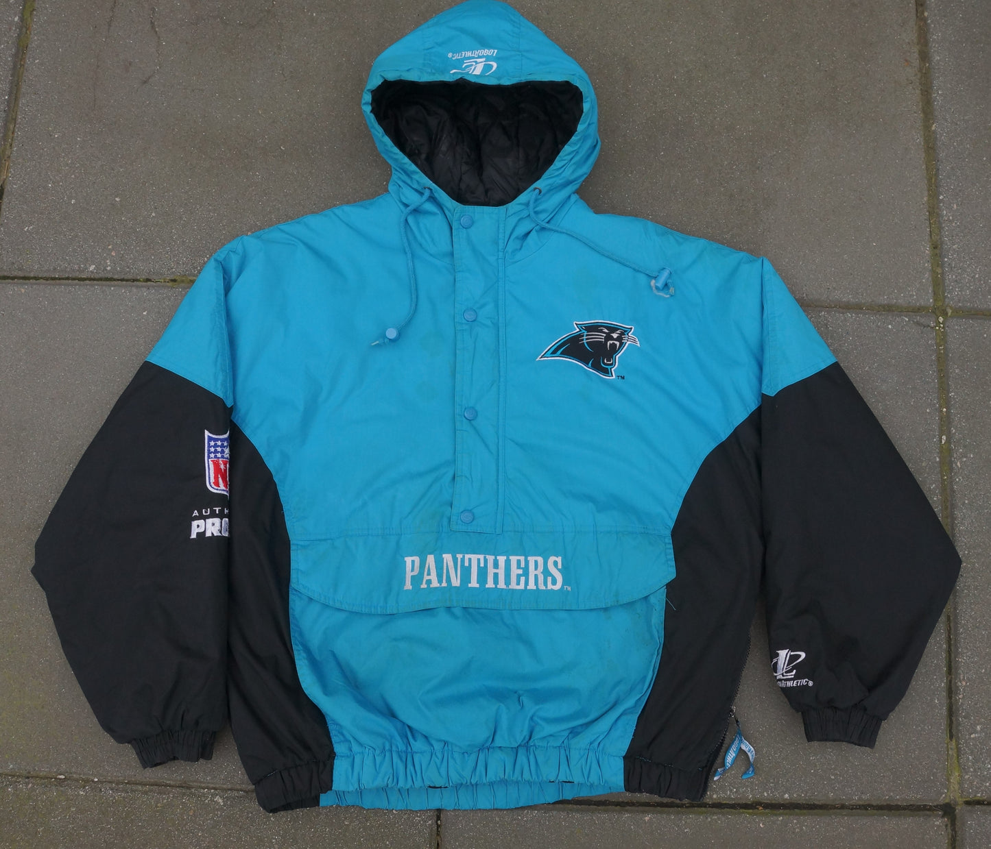 Carolina Panther Logo Athletic 1/4 Zip (XL)