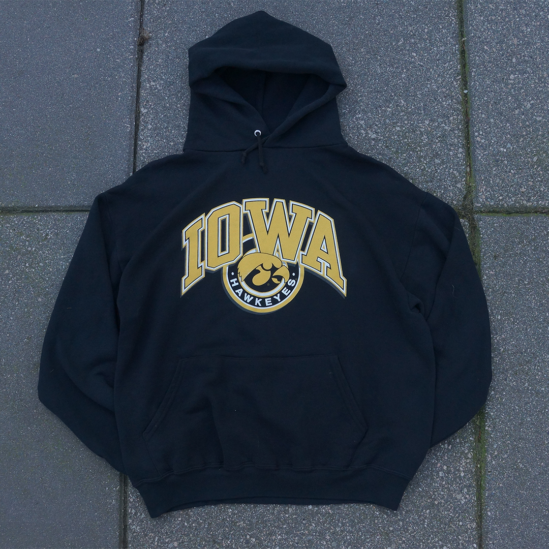 Iowa Hawkeyes Black Hoodie (L)