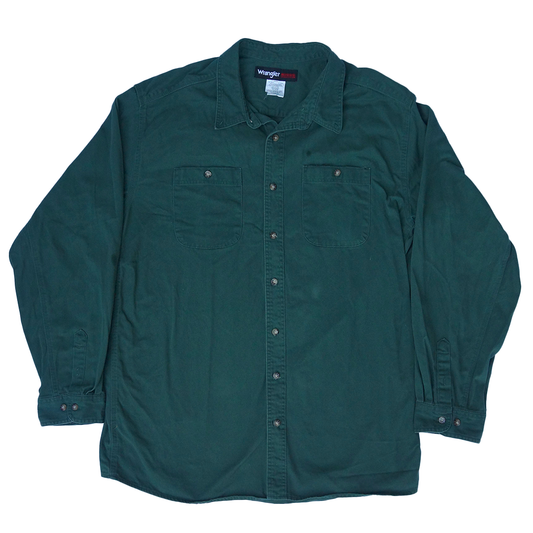 Wrangler Riggs / Green Button up