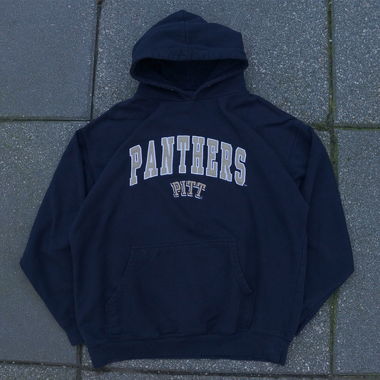 Pittsburgh Panther Embroidered Navy Hoodie